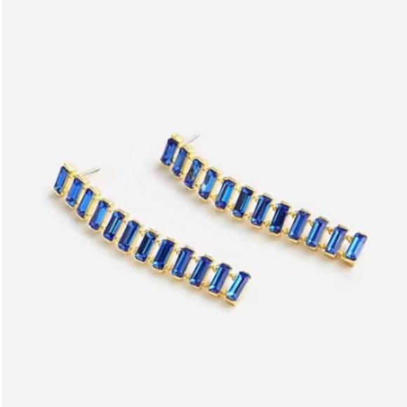 J.Crew Baguette Chain Earrings - Picture 3 of 7